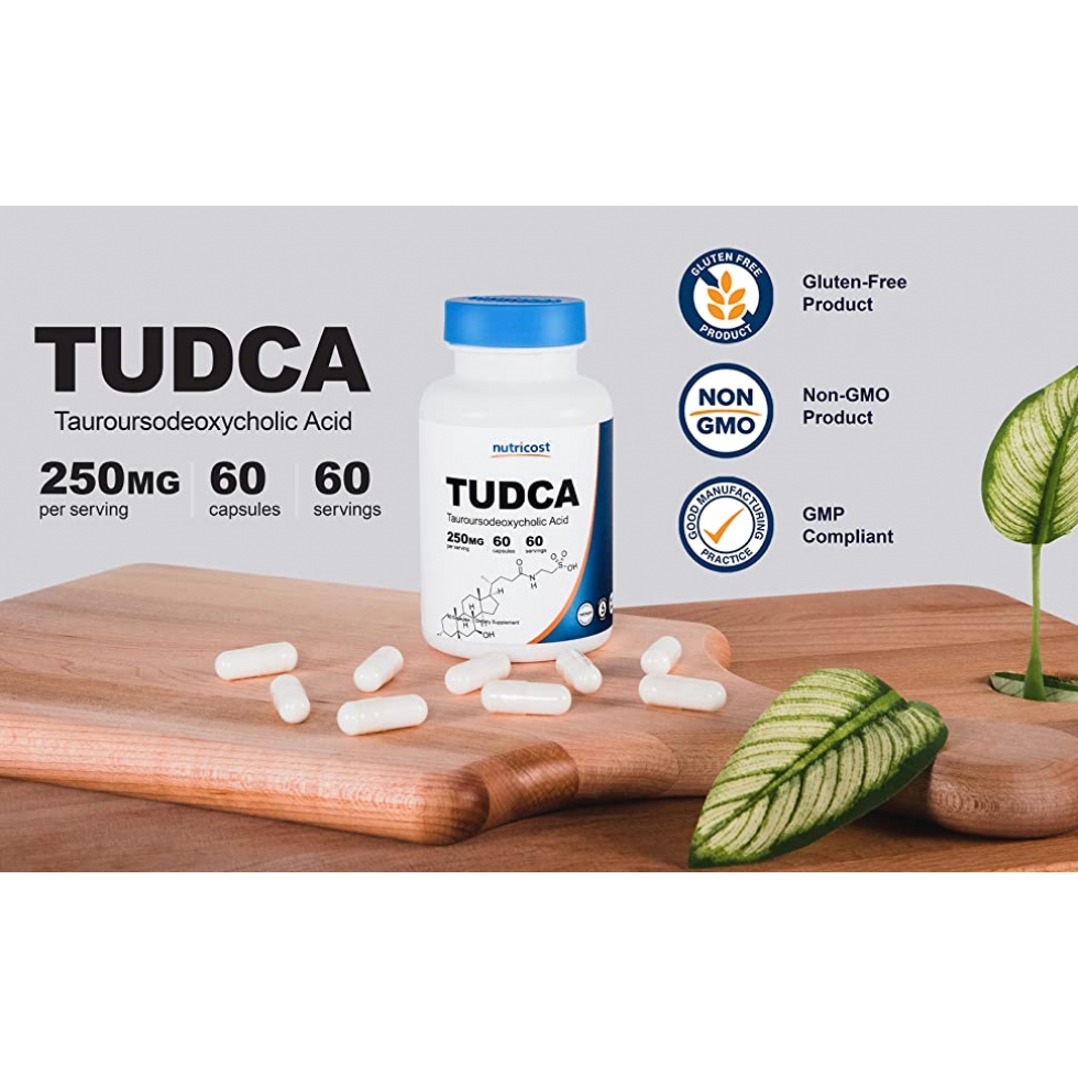 Nutricost Tudca Maxx 250 mg 60 капсул (Тауроурсодеоксихолевая кислота)